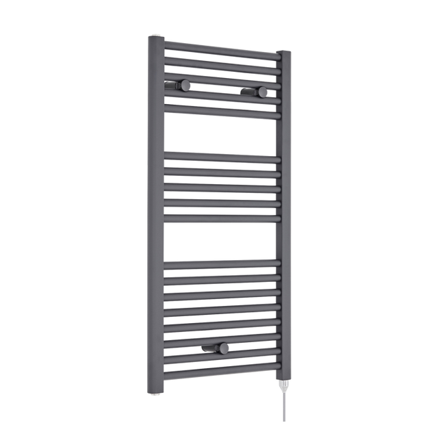Nuie Heated Electric Towel Rail 920mm High x 480mm Wide  - Anthracite - MTY154