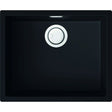 Reginox Multa Elleci Granite Single Bowl Kitchen Sink - Black - MULTA 105 B