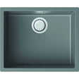 Reginox Elleci Granite light grey single bowl kitchen sink with chrome waste system