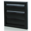 Black Blauberg plastic vented back draught gravity shutter ventilation grille 150mm