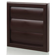 Blauberg brown plastic vented back draught air shutter grille for 100mm duct ventilation