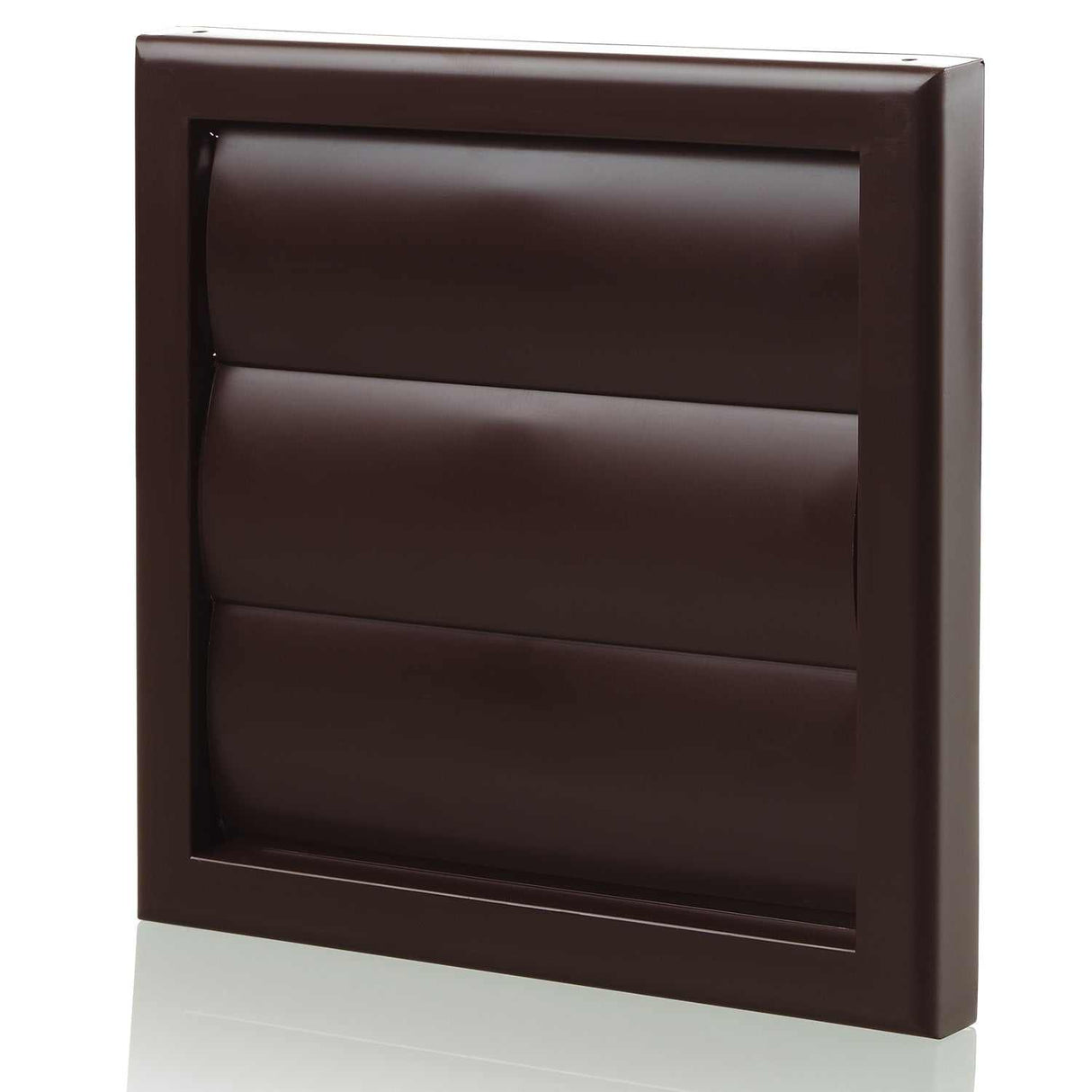 Blauberg Plastic Vented brown 125mm gravity shutter ventilation grille for external wall with removable blades