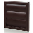 Blauberg Plastic Vented brown 150mm gravity shutter ventilation grille for external walls