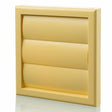 Blauberg Plastic Vented 100mm gravity shutter air grille in cotswold stone for external wall ventilation