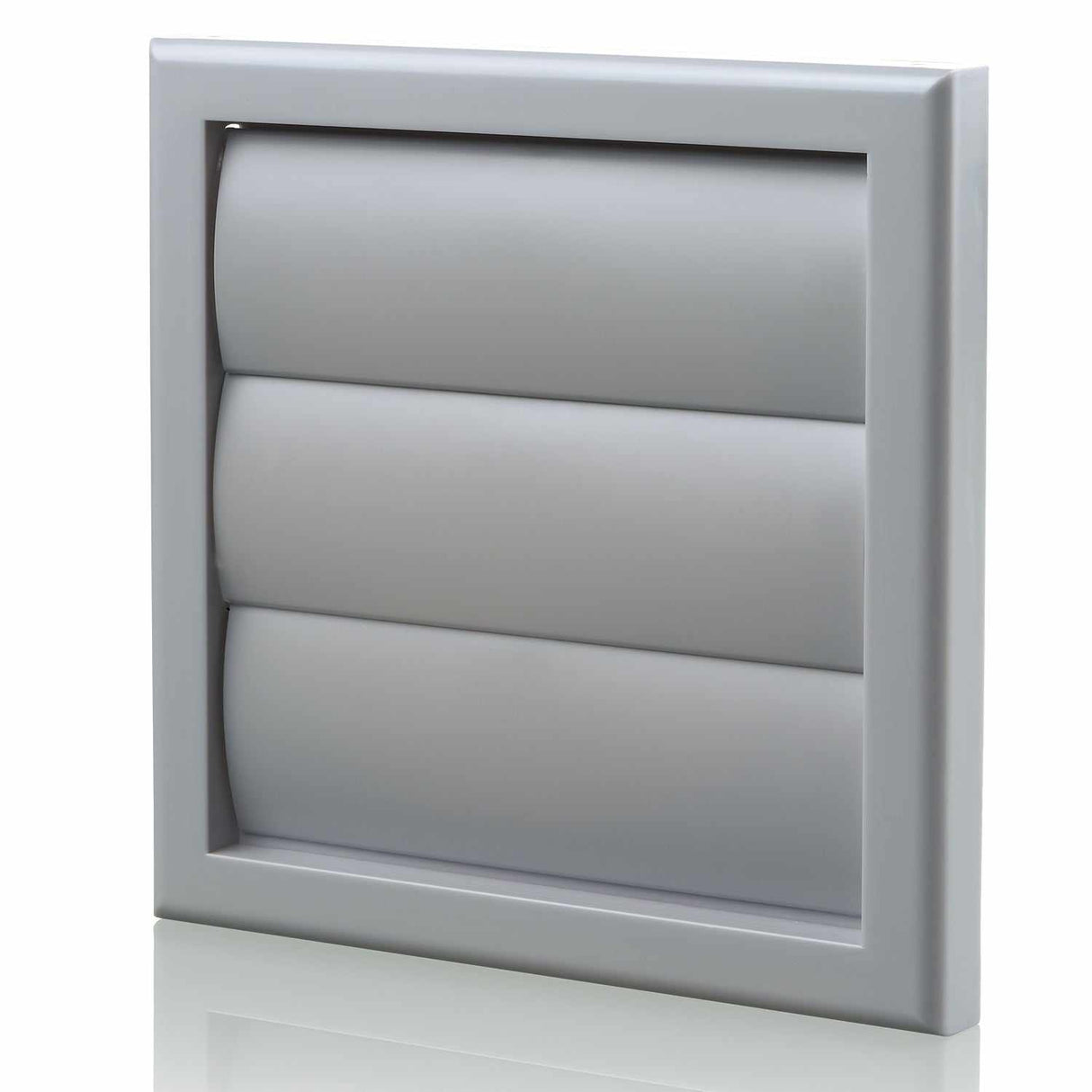 Blauberg Plastic Vented 100mm grey vented back draught air gravity shutter ventilation grille