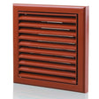 Blauberg plastic vented fixed blade air ventilation louvred grille 100mm terracotta color