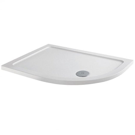MX Elements Right Handed Offset Quadrant Anti-Slip Shower Tray with Waste 1400mm x 760mm White - ASX78