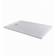 MX Elements Modern Rectangular Walk-In Shower Tray with Waste 1400mm x 900mm - White - ST4