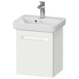 Duravit No.1 Left Hand Wall Hung Vanity Unit 500mm Wide - Matt White - N14267L18180000