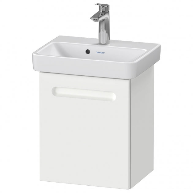 Duravit No.1 Left Hand Wall Hung Vanity Unit 500mm Wide - Matt White - N14267L18180000
