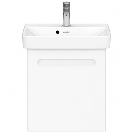 Duravit No.1 Right Hand Wall Hung 1 Door Vanity Unit 500mm Wide - Matt White - N14267R18180000