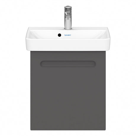 Duravit No.1 Right Hand Wall Hung 1 Door Vanity Unit 440mm - Graphite Matt - N14267R49490000