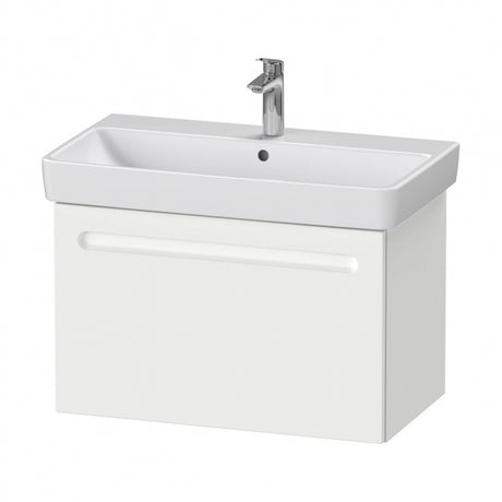 Duravit No.1 Wall Hung 1Drawer Vanity Unit 800mm Wide - Matt White - N14283018180000