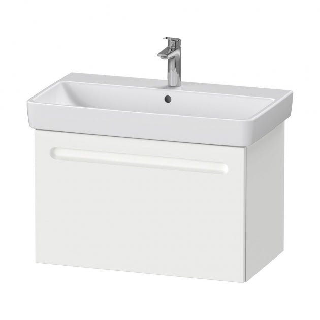 Duravit No.1 Wall Hung 1Drawer Vanity Unit 800mm Wide - Matt White - N14283018180000