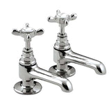 Bristan 1901 Traditional Basin Pillar Taps with Ceramic Disc Valves - 