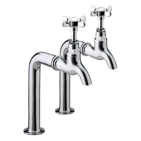 Bristan 1901 Traditional  Bib Kitchen Taps without Upstands - Chrome Plated - N BIB C