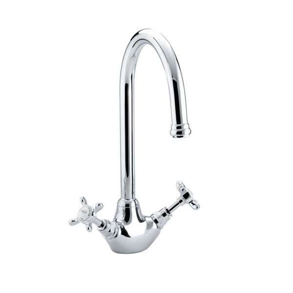 Bristan 1901 Traditional EasyFit Kitchen Sink Mixer Tap - Chrome - N SNK EF C