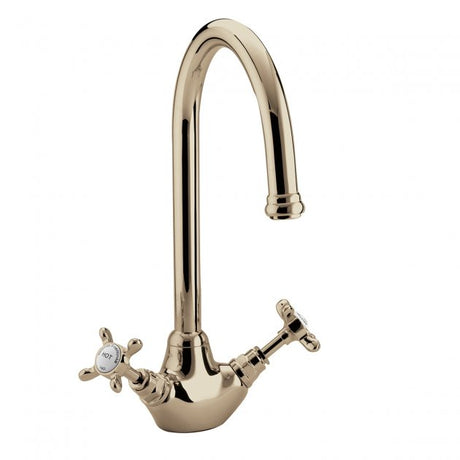 Bristan 1901 Traditional EasyFit Kitchen Sink Mixer Tap - Gold - N SNK EF G