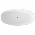 Hudson Reed Rose Modern Freestanding Bath 1510mm x 760mm - White - NBB