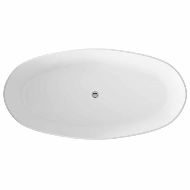 Hudson Reed Rose Modern Freestanding Bath 1510mm x 760mm - White - NBB