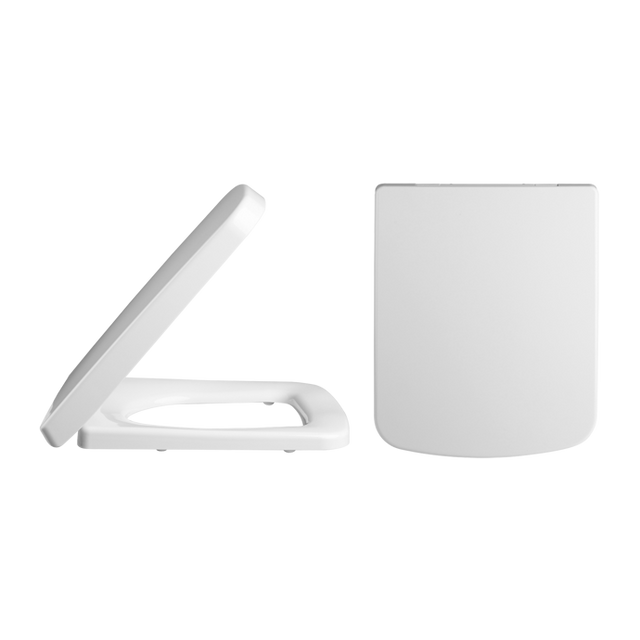 Nuie White Contemporary Soft Close Toilet Seat - NCH198