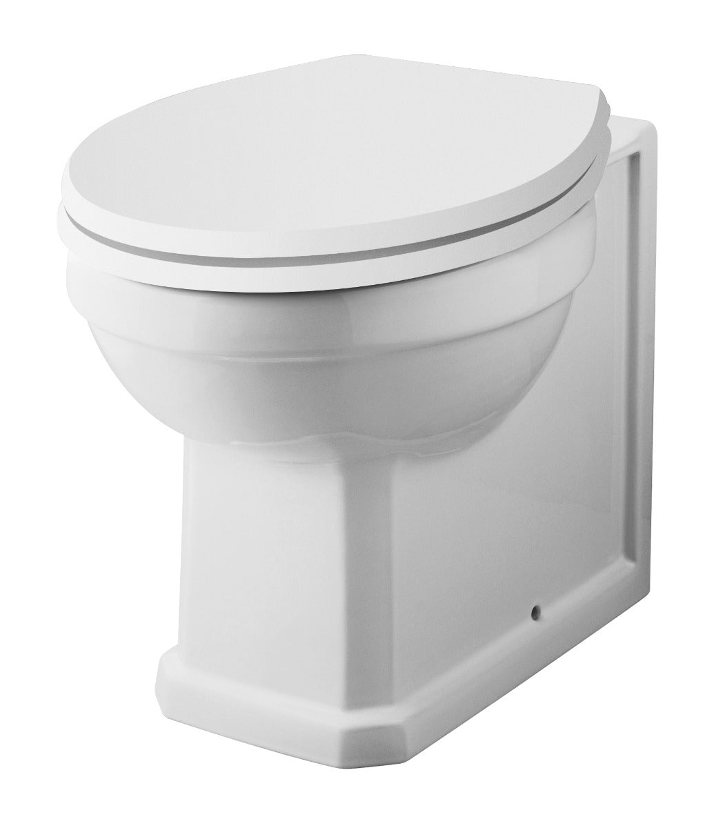 Launde Abbey Richmond Back To Wall Pan - White