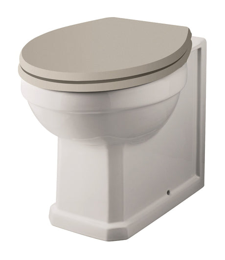 Launde Abbey Richmond Comfort Height Back to Wall Pan - White
