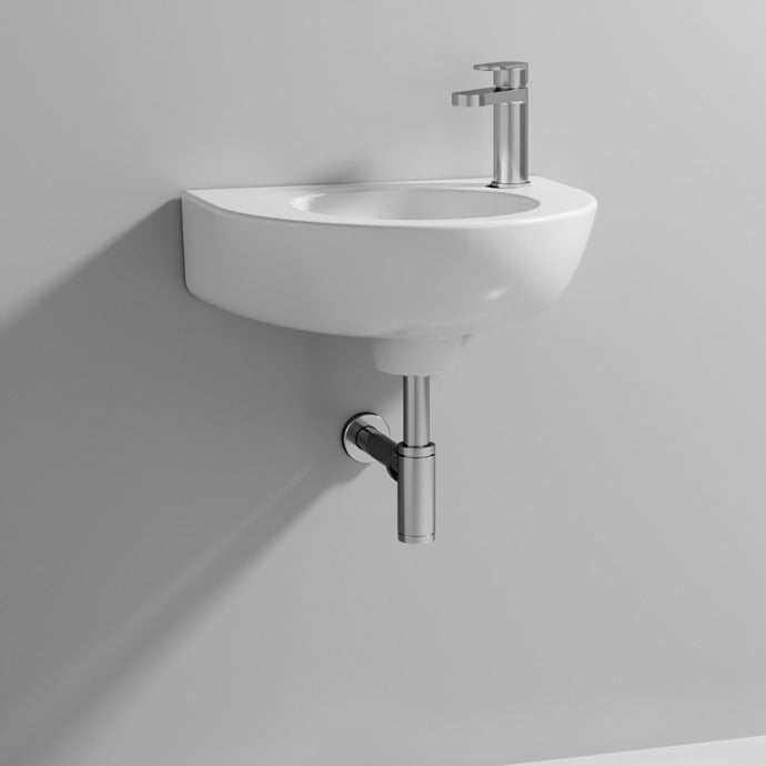 Nuie Wall Hung Basins White Contemporary 450mm Basin - NCU942