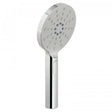 Vado Nebula chrome round 3-function rub clean shower handset with push button control