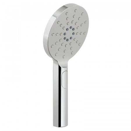 Vado Nebula chrome round 3-function rub clean shower handset with push button control