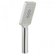 Vado Nebula chrome rectangular 3-function rub clean shower handset with push button control