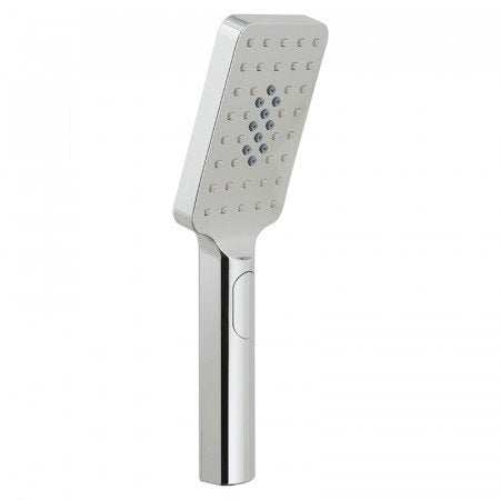 Vado Nebula chrome rectangular 3-function rub clean shower handset with push button control