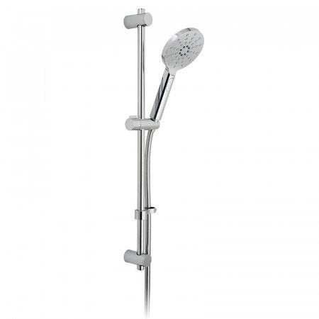 Vado Nebula Round 3 function chrome slide rail shower kit with handheld showerhead and 150cm hose