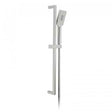 Vado Nebula Slide Rail Shower Kit with rectangular 3-function rub-clean handset and 700mm chrome slide rail