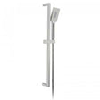 Vado Nebula Square chrome 700mm slide rail shower kit with 3-function handheld showerhead