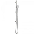 Vado Nebula Multi Function Slide Rail Kit in chrome with integrated outlet and handheld showerhead
