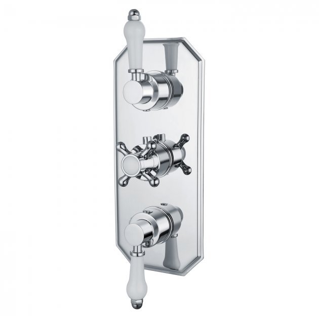 Niagara Arlington Traditional Concealed Triple Thermostatic Shower Valve Only In Chrome - 9317