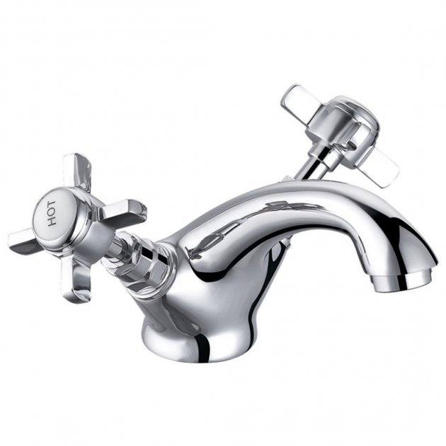 Niagara Bayswater Traditional Mono Basin Mixer Tap With Push Down waste In Chrome - 9129