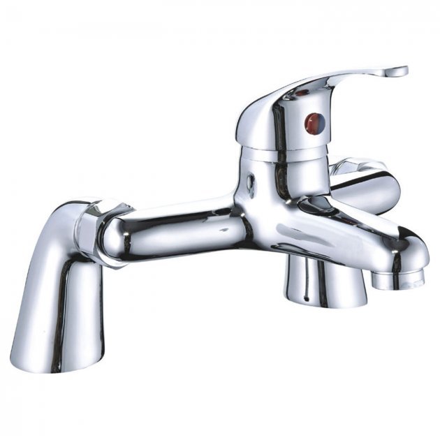 Niagara Conway Pillar Bath Filler Tap In Chrome - 9115