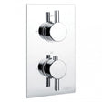Niagara Equate Round Concealed Twin Thermostatic Shower Valve Only In Chrome - 9312
