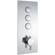 Niagara Equate Concealed Triple Push Button Thermostatic Shower Valve Only In Chrome - 9373 - TAP 'N' SHOWER