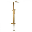 Niagara Observa Square Thermostatic Bar Shower In Brushed Brass - 9302BRS - TAP 'N' SHOWER