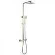 Niagara Observa Square Thermostatic Bar Shower Complete Pack - Brushed Nickel - 9302NKL - TAP 'N' SHOWER