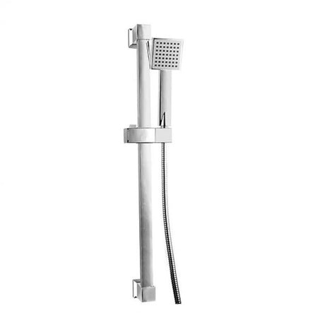 Niagara Observa Adjustable Square Slide Rail Shower Kit With Handset In Chrome - 9351