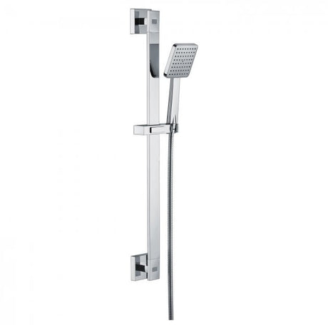 Niagara Observa Deluxe Square Adjustable Slide Rail Shower Kit with Handset In Chrome - 9354