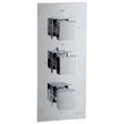 Niagara Observa Square Concealed Triple Thermostatic Shower Valve Only In Chrome - 9311