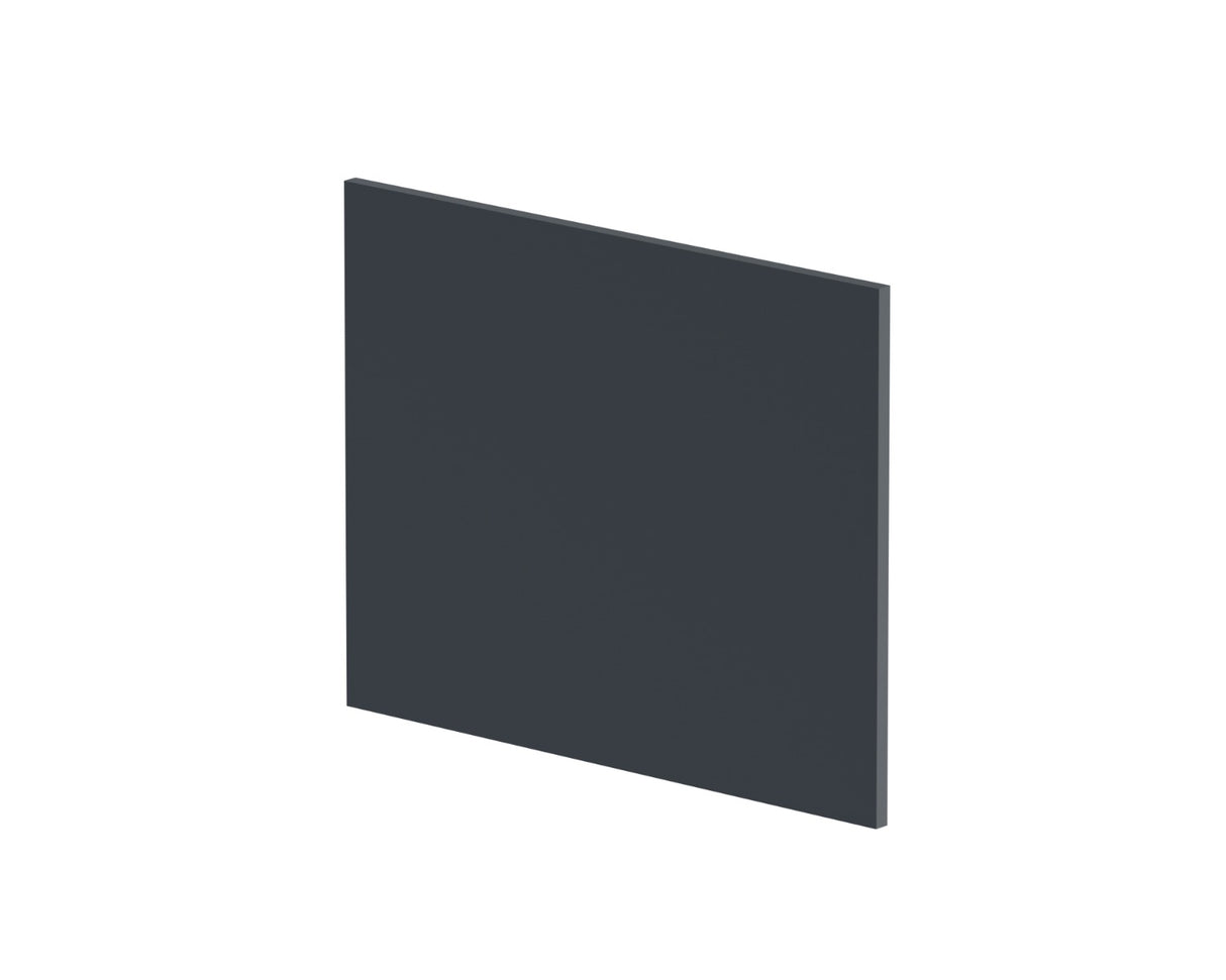 Hudson Reed Juno Shower Bath End Panel 700mm Wide - Satin Anthracite - NMP1431