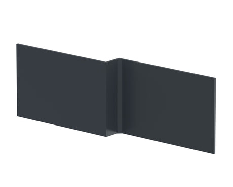 Hudson Reed Shower Bath Front Panel 1700mm Wide - Satin Anthracite - NMP1435