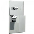 Vado Notion Concealed single lever wall mounted manual shower valve with diverter in chrome finish