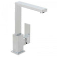 Vado Notion Mono Sink chrome single lever deck mounted basin mixer tap with modern square design